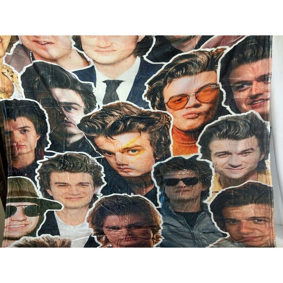 Stranger Things Throw Blanket Steve Harrington All Over Print Joe Keery 60X50 - Picture 2 of 4